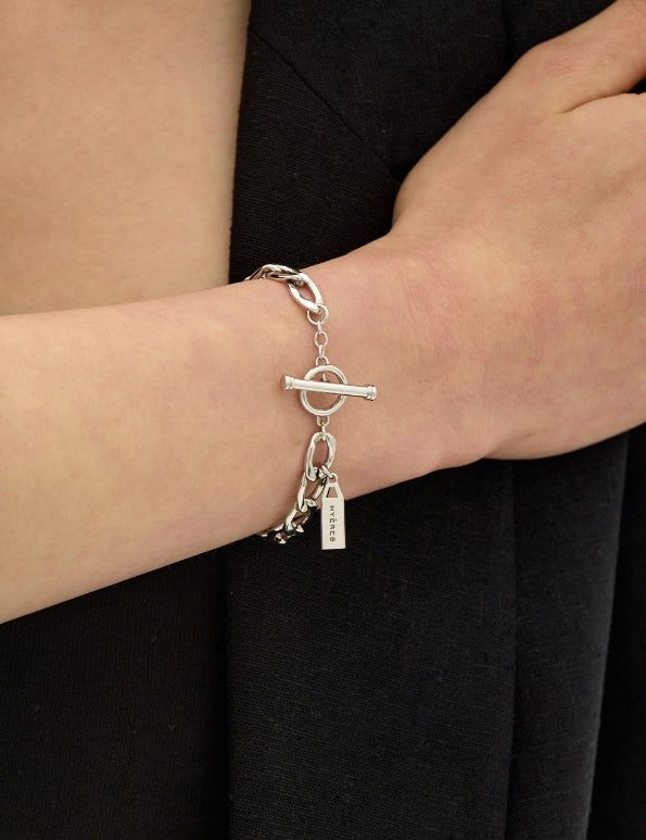 hyeres lor（イエール・ロール）の「26SS★ [Premium Plating] H Edition AB(W) Drif Chain Bracelet（Accessories）」