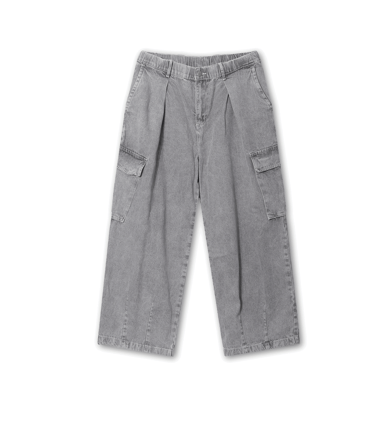 Pigment Balloon stitch Cargo Denim Pants