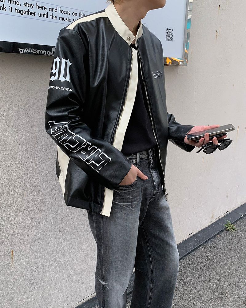 COZINESS(コジネス)の「90's Bike Leather Jacket (2 colors)(Jackets/Outerwear)」
