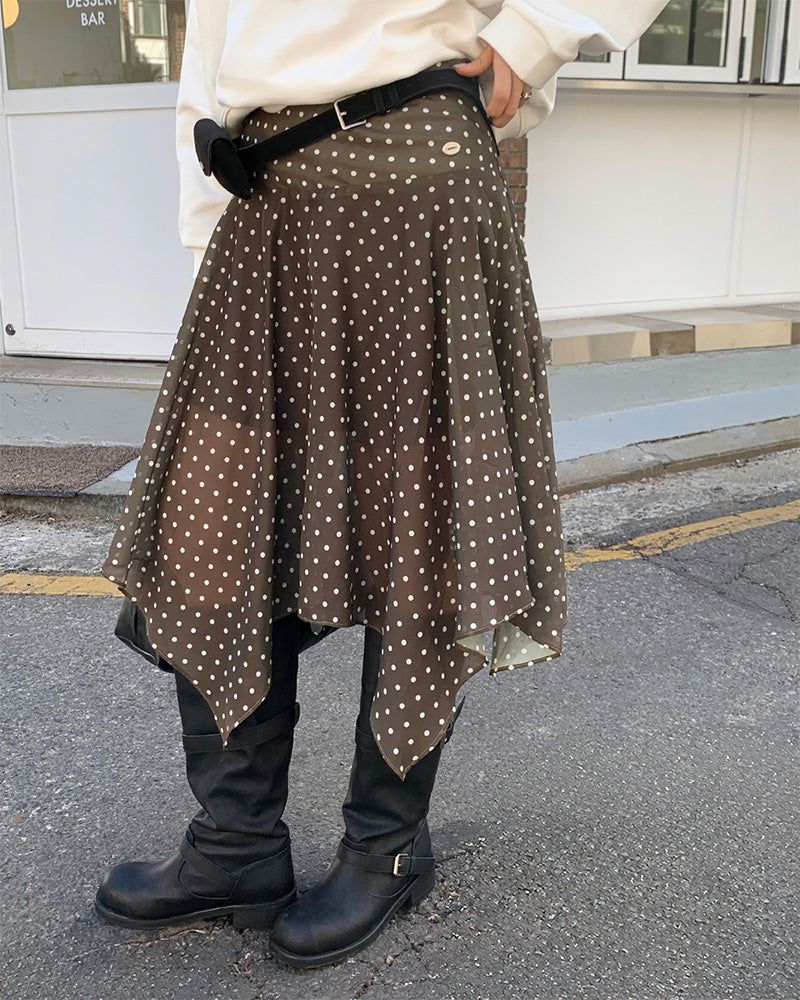 [ORIGINAL] Kia Unbalanced Layered Skirt