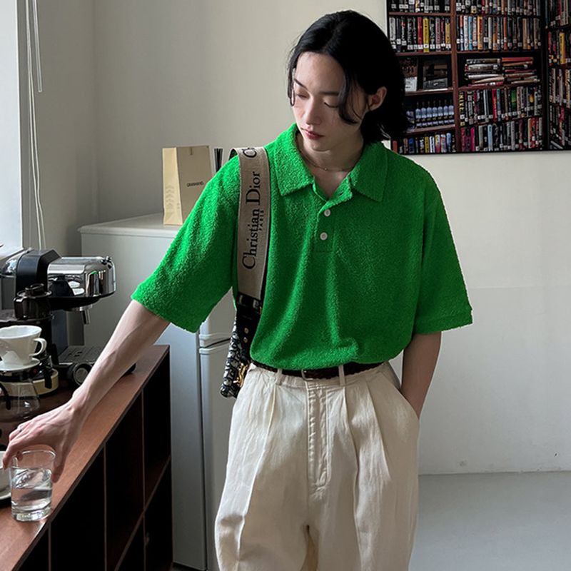 2PLAN（ツープラン）の「テニス テリー ポロシャツ (4 color)（Tops）」