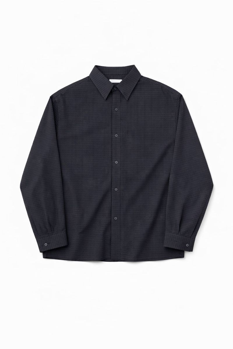 Mini Check Oversized Shirt (S, M, L / 3colors)