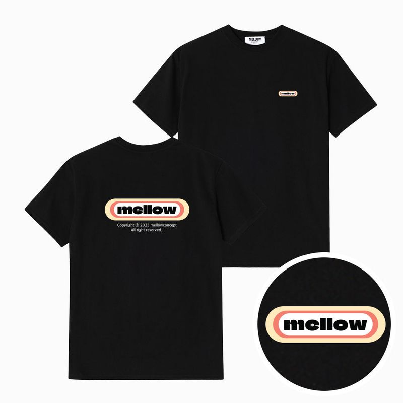 mellowconcept（メロウコンセプト）の「MCT U05 capsule Black concept loose T-shirts（Tops）」