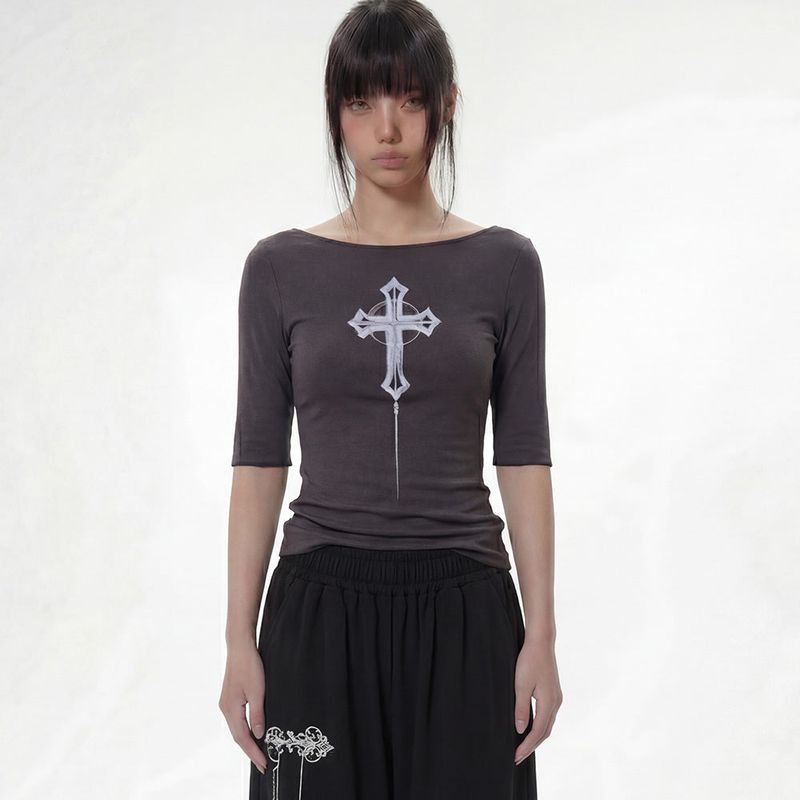 CROSS T-SHIRT_2COLOR