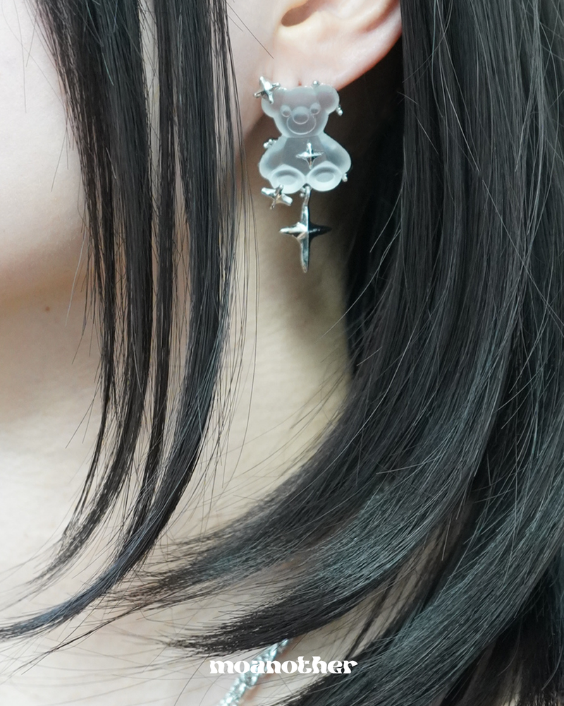 [StrayKids Hyunjin , IDLE Yuqi Pick] MATT TEADDY BEAR EARRING