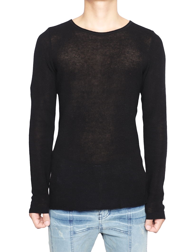 Goldie（ゴルディ）の「KNIT BLACK LONG SLEEVES（Tops）」