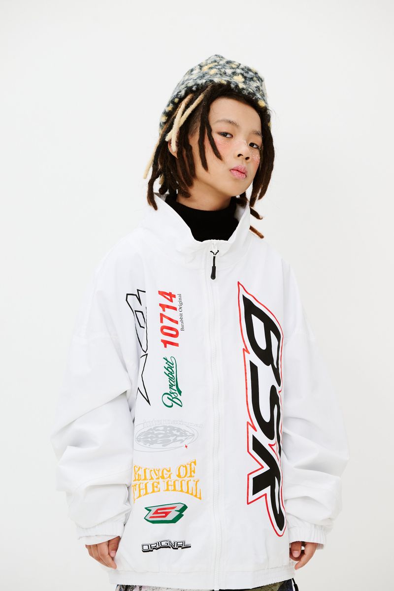 BSR SPORTY TRACK JACKET WHITE