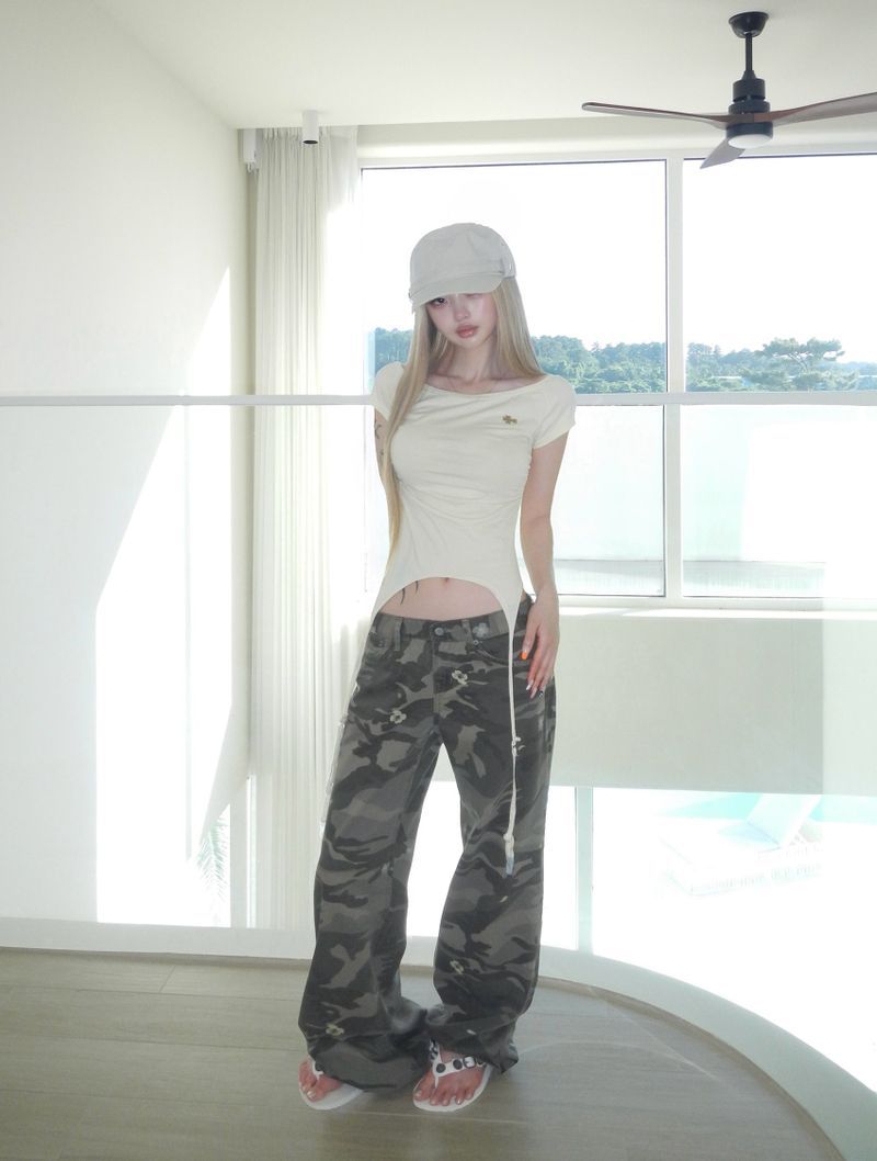 garter drop cross top(3 color)