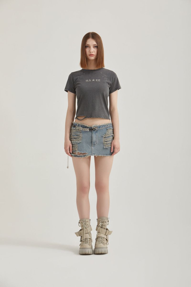 WASHING CRACK T-SHIRT