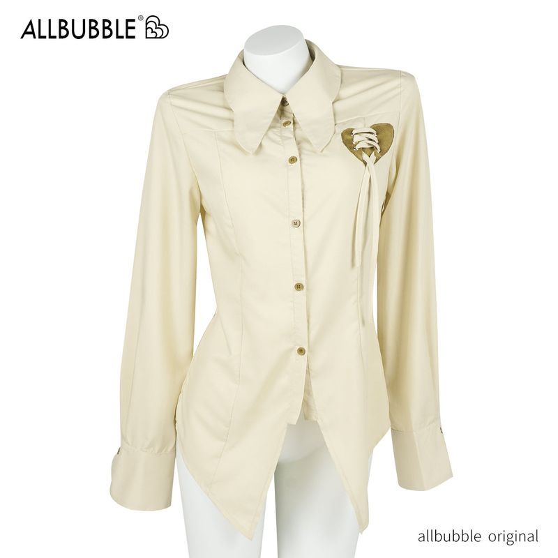 allbubble love embroidered shirt