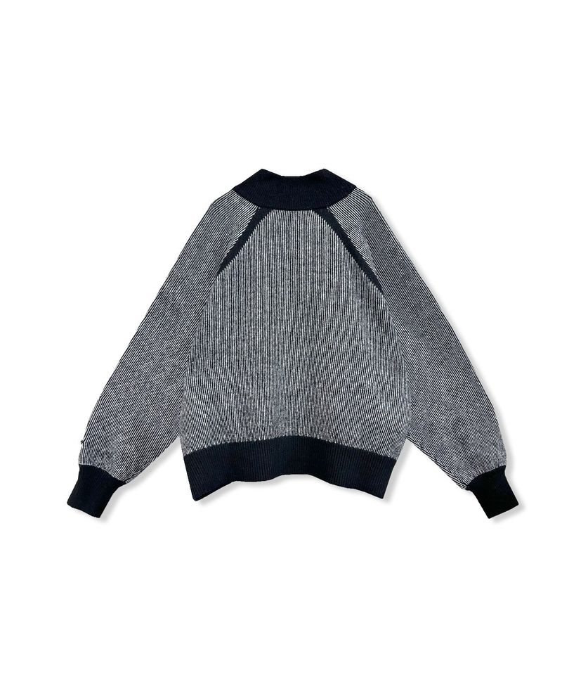 UNISEX プレーティングジップニット
