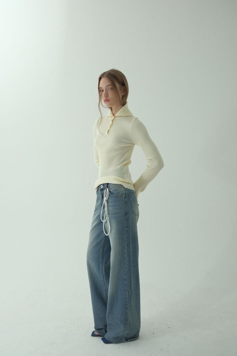 SAILOR RIBBED KNIT PULLOVER_IVORY