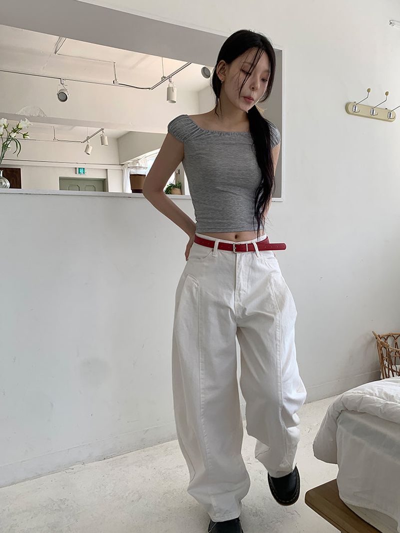 PELVIS PINTUCK BALLOON PANTS (3C)