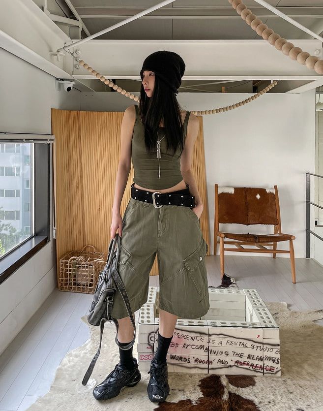 [U-BASIC] Tommy Basic Square Neck Sleeveless (+With Cup)