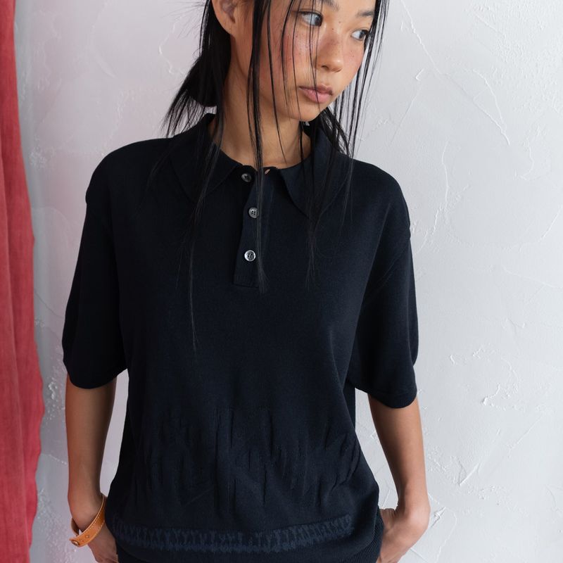 Sylvan polo shirt / Dark navy