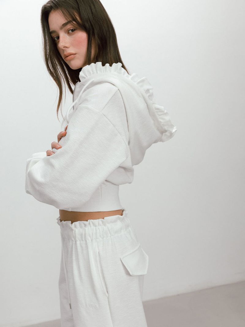 BAKE HOODIE ZIP-UP / WHITE