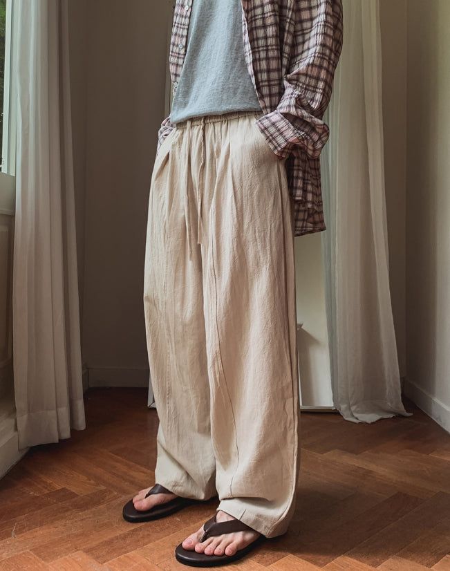 2PLAN(ツープラン)の「Soven Linen Two-Tuck Banding Pants(Pants)」
