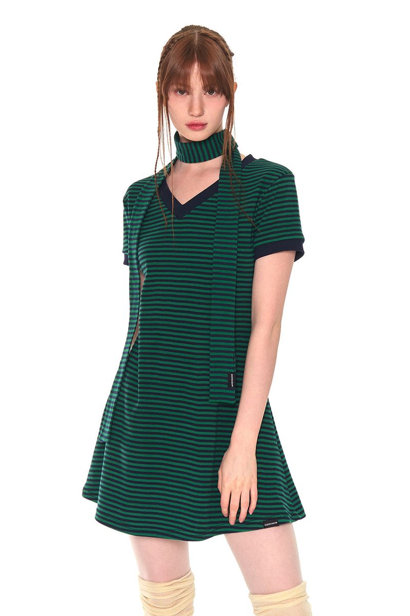 STRIPE MUFFLER (GREEN)