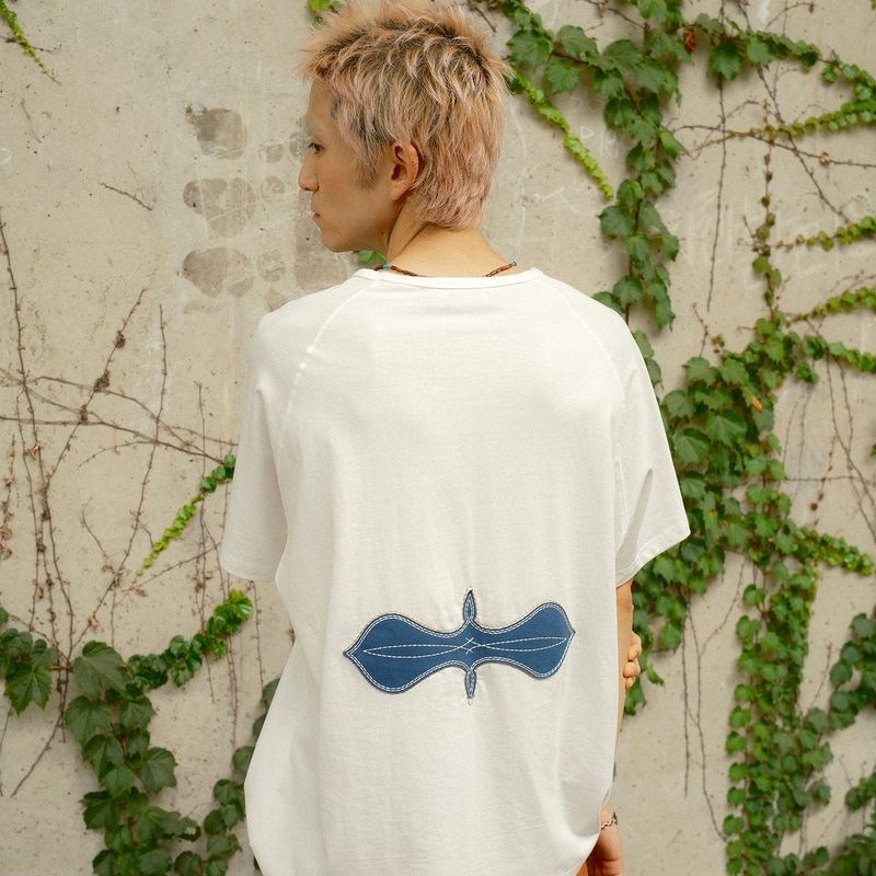 Fuzzy half T-shirts / Off White