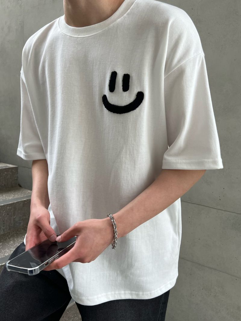Daily Bookle Smile Overfit Short Sleeve