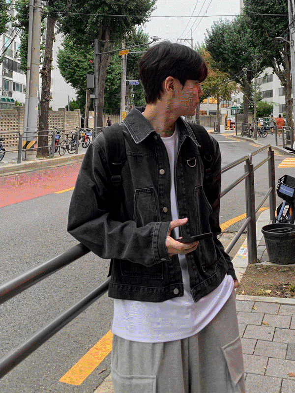 WHAT A LOOK(ワット ア ルック)の「コードDクロップデニムジャケット(ジャケット/アウター)」