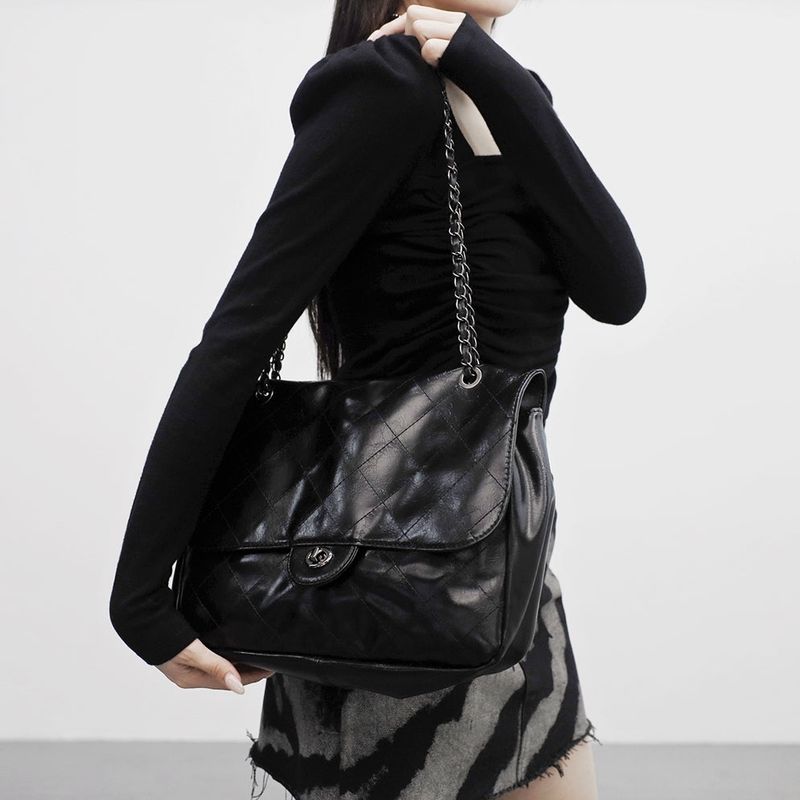 レイミーチェーンキルティングショルダーバッグ