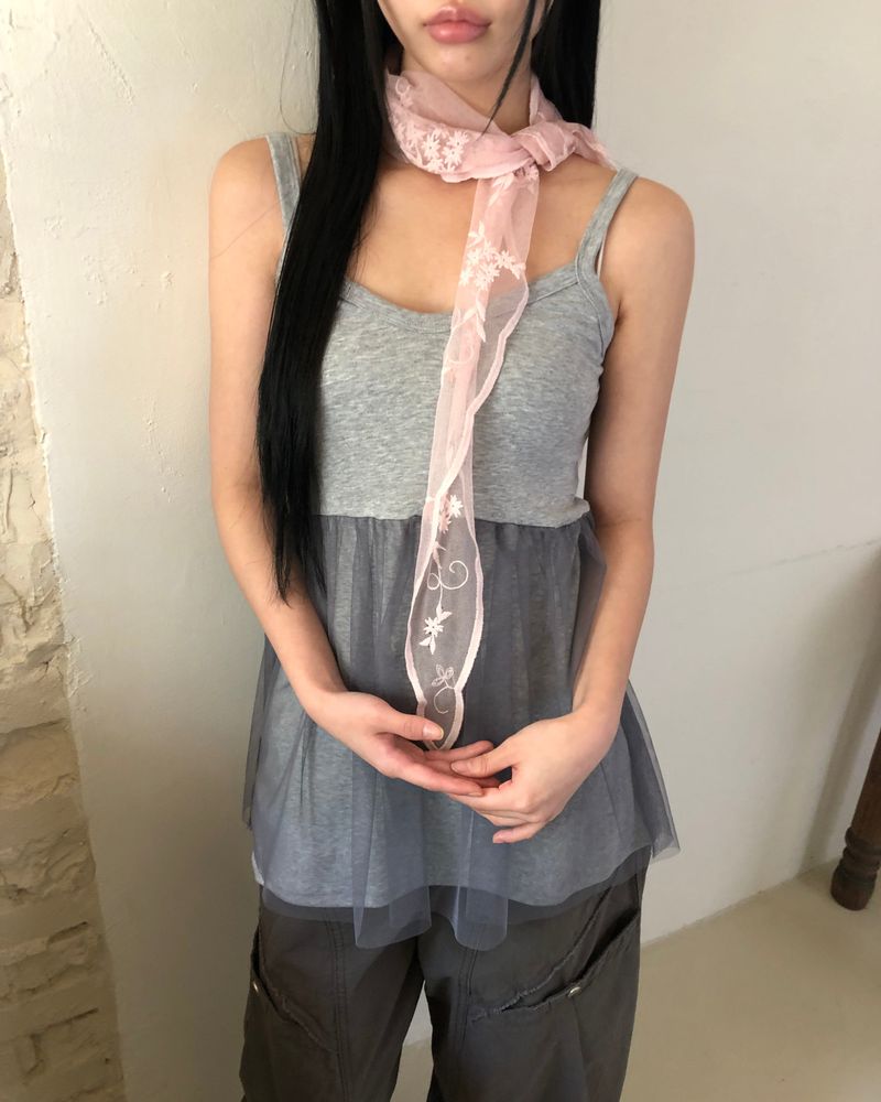 Bunch Flower Lace Scarf