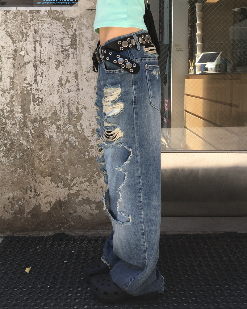 ヴィンテージダメージデニムパンツ