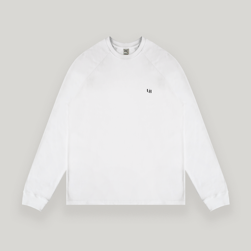 White Raglan Long Sleeve