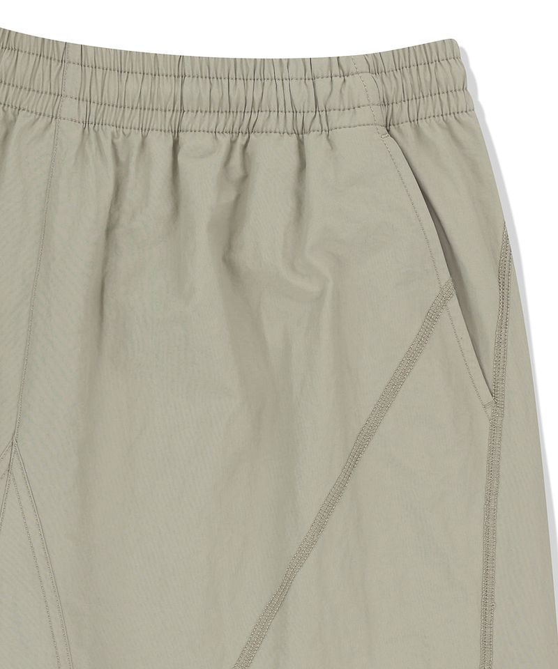 COVER STITCH NYLON TRACK SHORT