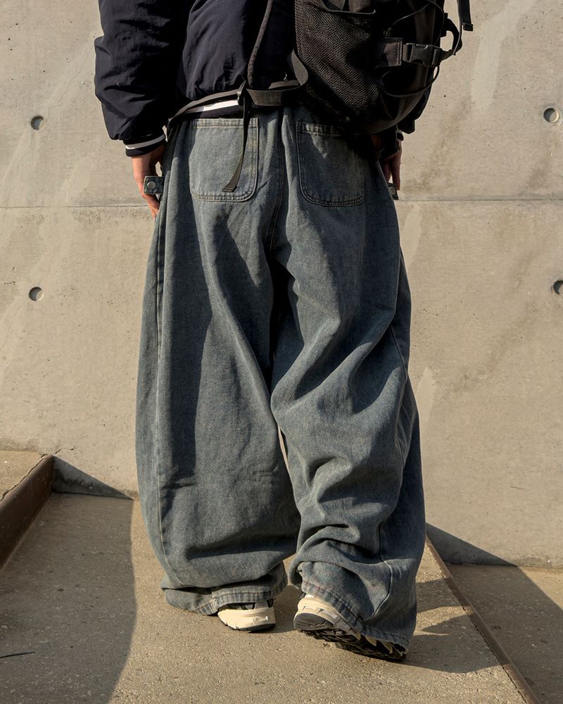 Avan Snap Balloon Fleece Denim