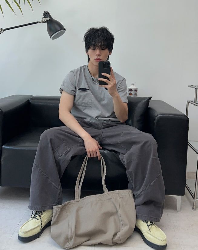Fedon Curved Pocket Dyeing Pants