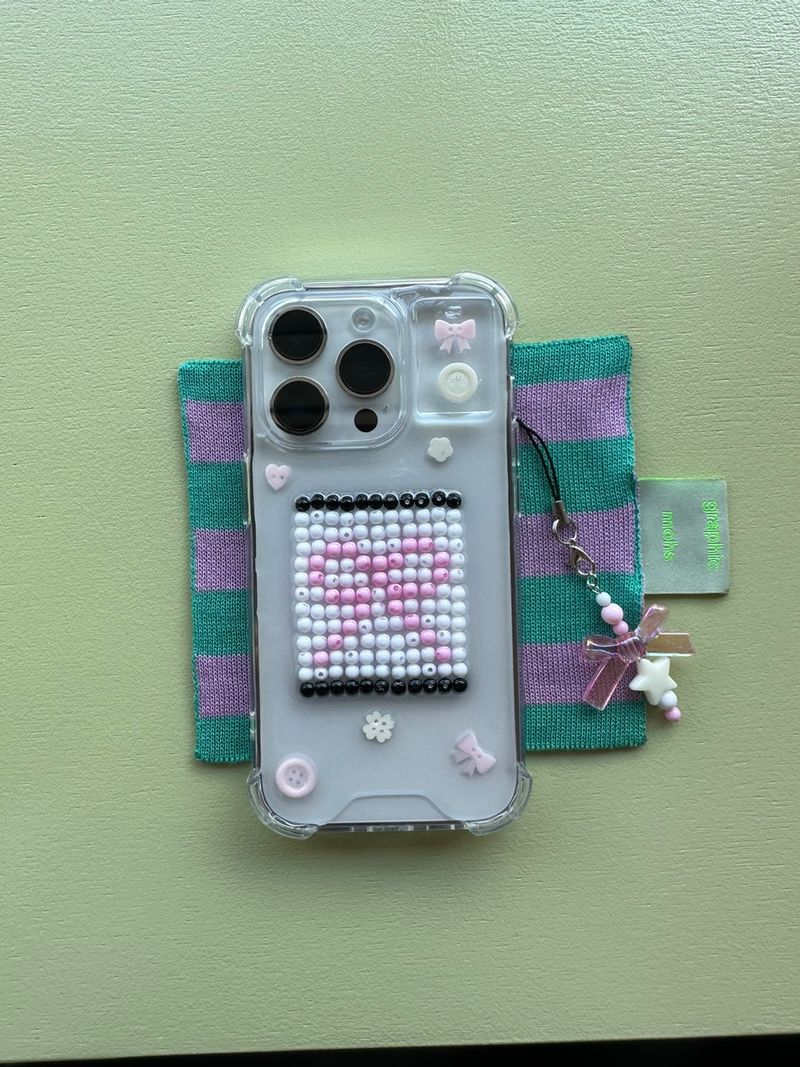 [made]"Ribbon beads"case