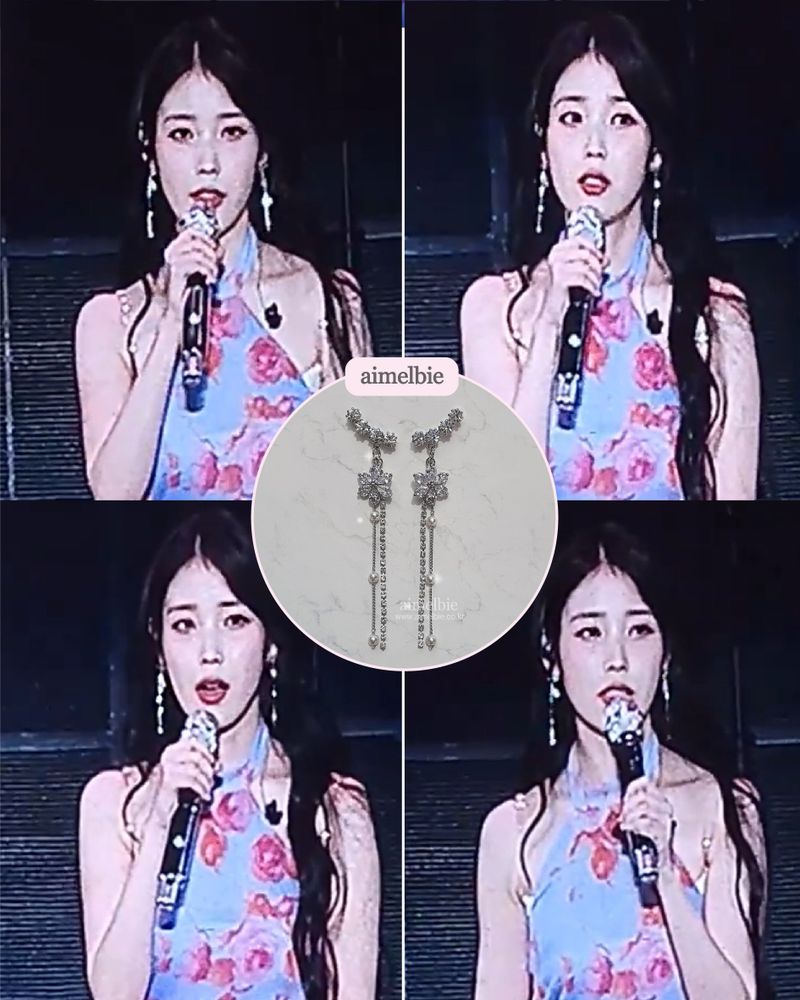 [IU Earring] Daisy Wing Earring - Longdrop (Silver color)