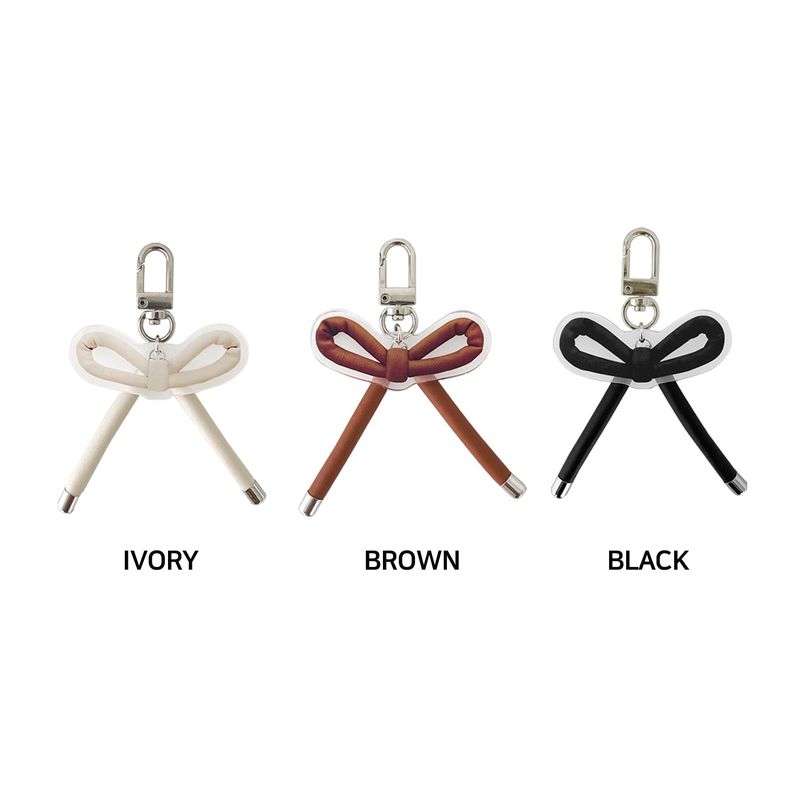 tied ribbone keyring - 3colors