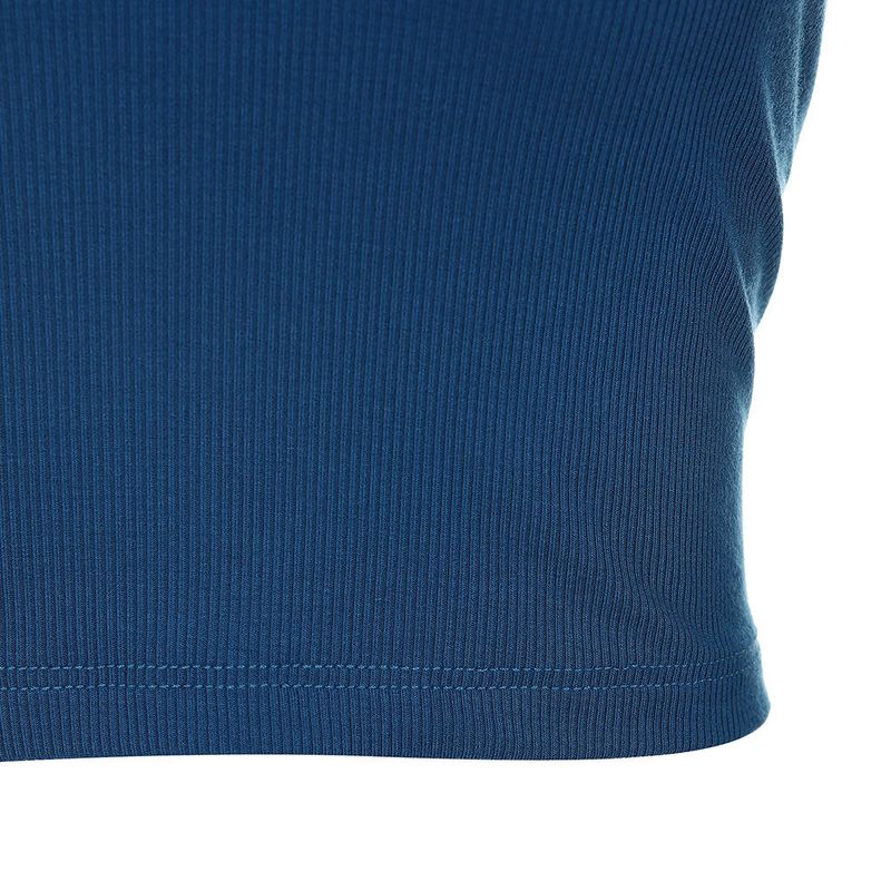 8287 Logo Crop Tank Top (Blue)