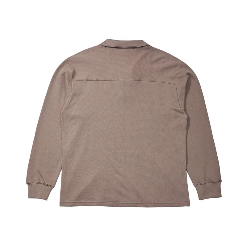 MU-WI PIN-KNIT COLLAR-TEE (Beige)