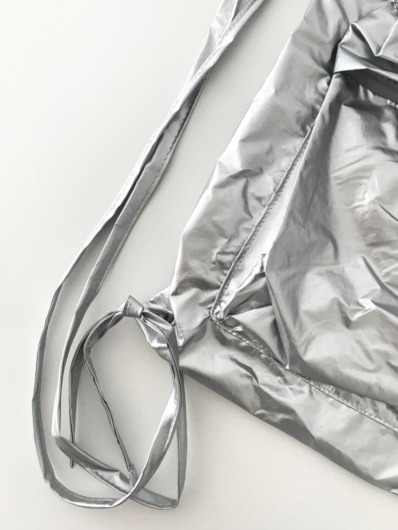Future silver backpack
