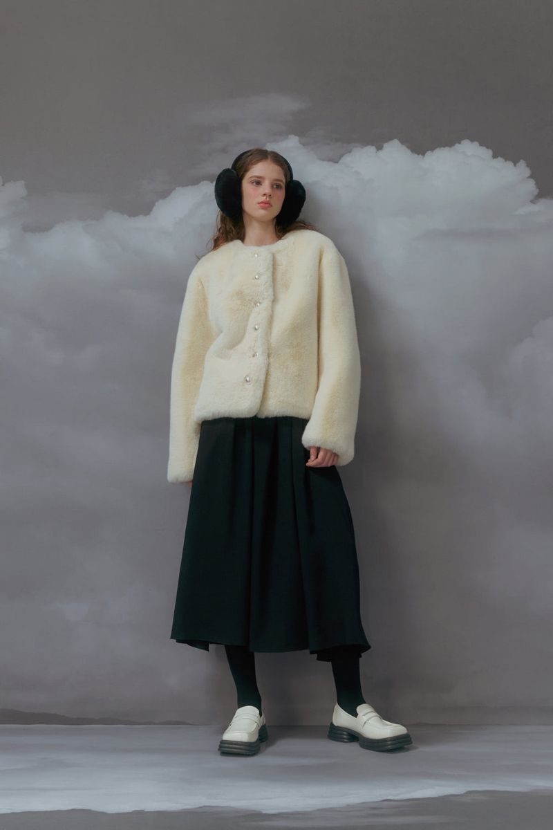 ROMANCHIC（ロマンシック）の「Eco fur jacket（Jackets/Outerwear）」
