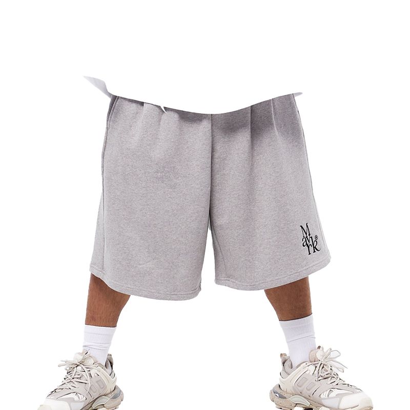 M-TP Logo Super Wide Bermuda Pants Gray