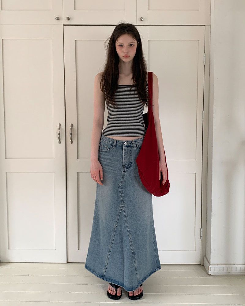 BEIDELLI（ベイデリー）の「[ORIGINAL] Testy Cutout Denim Long Skirt（Skirts）」