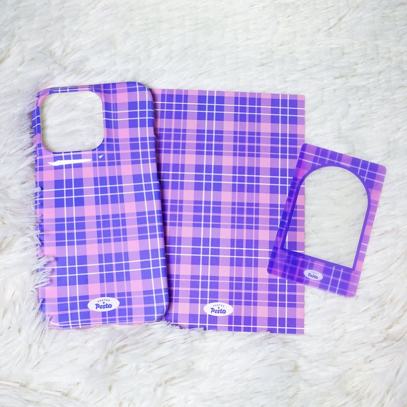 【MADE】Check glossy hard Phone case