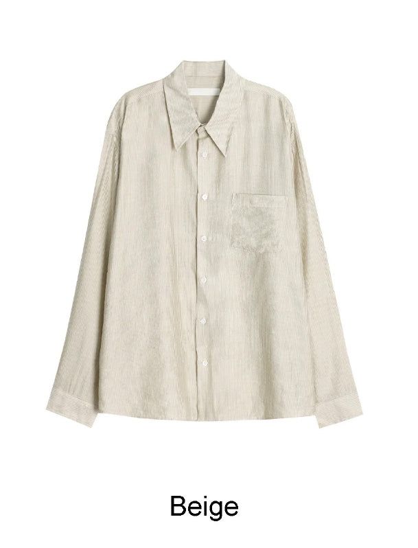 Dipel Airy Stripe Overshirt