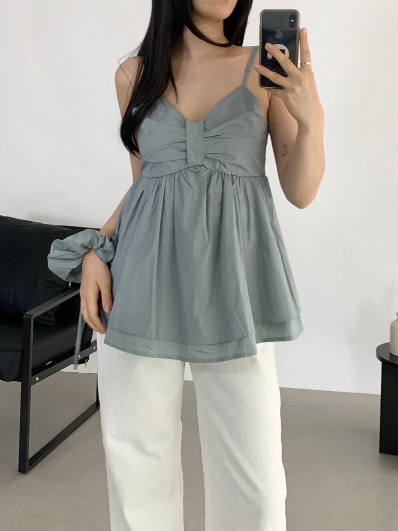 Diain White Straight Cotton Pants