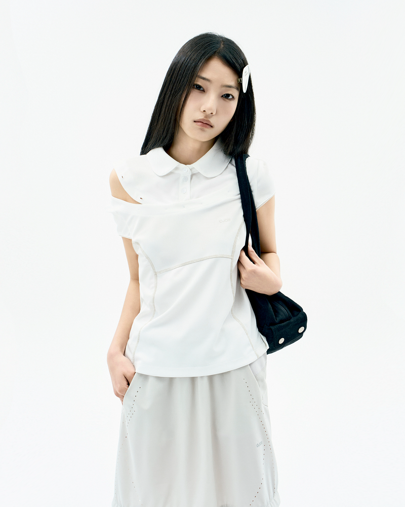 Detachable Collar T-shirt / Off White