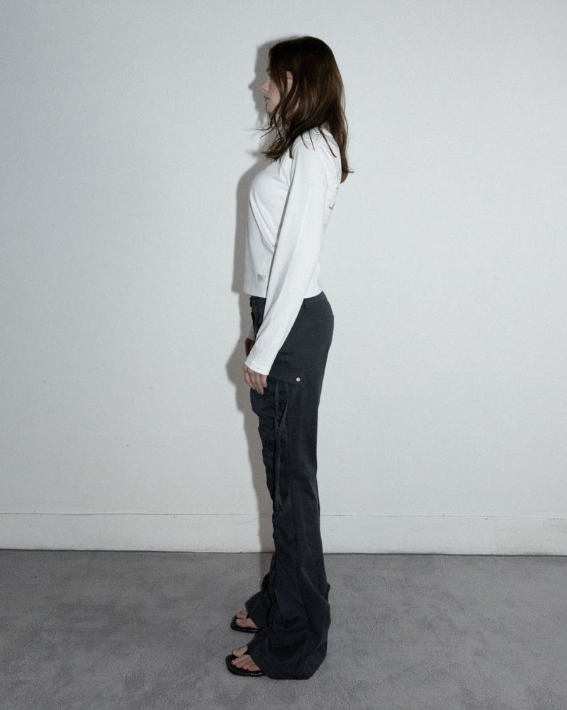 Jagiya Crew Neck Long Sleeve White