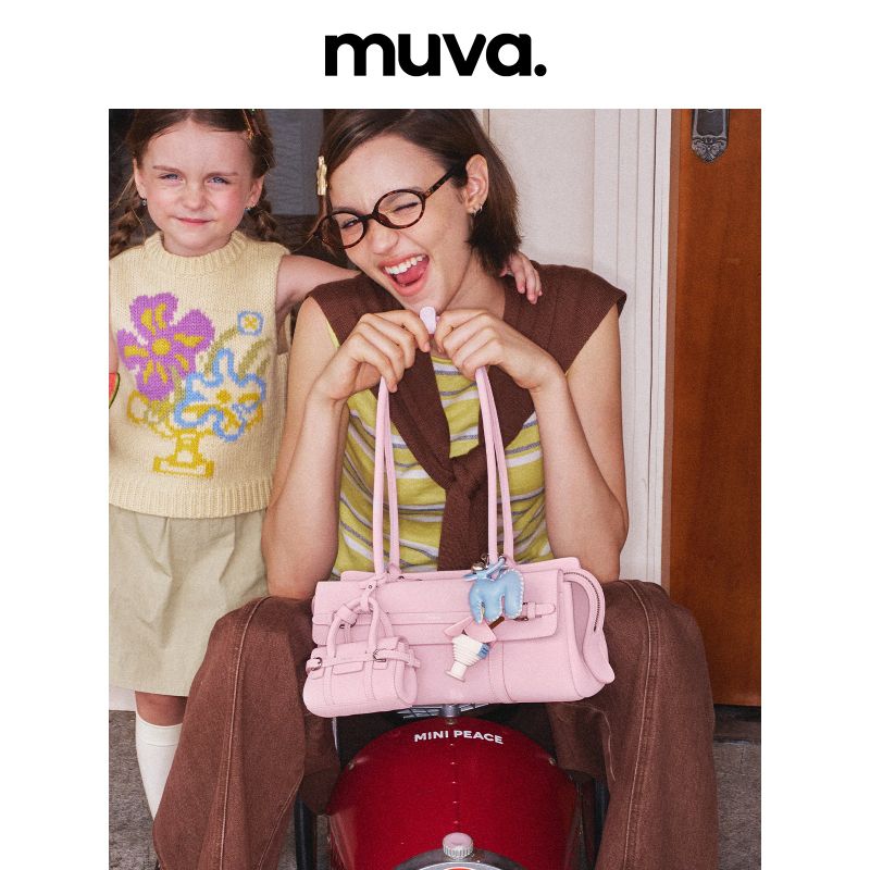 muva. 本革 エレガント 2WAY 通勤ショルダーバッグ
