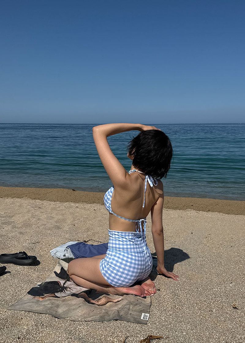 CHECK LOW SHORTS BIKINI