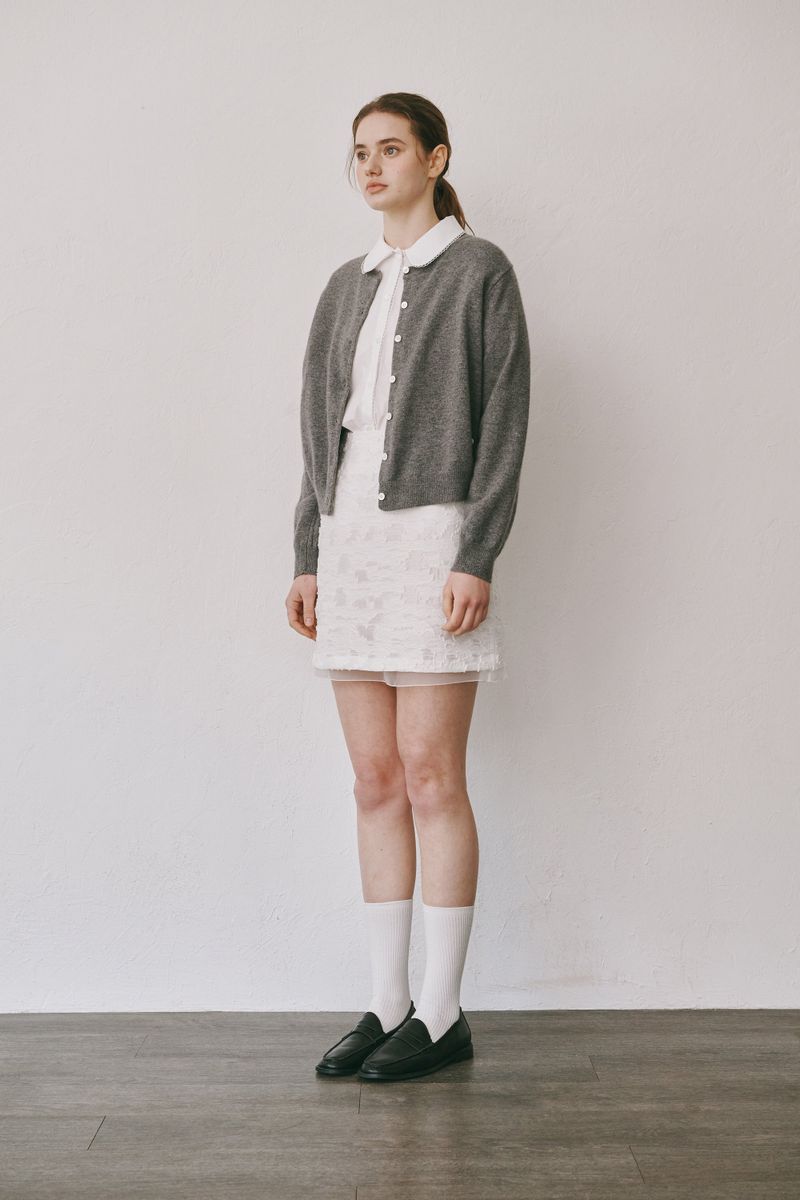 Lace half shirts (Ivory)