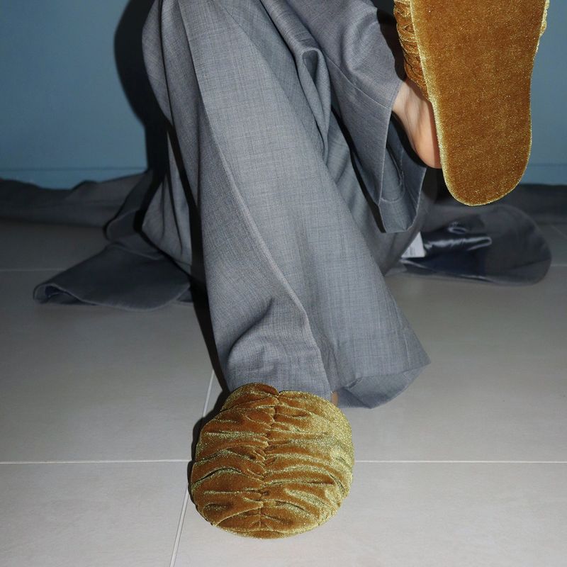 Croa Shoes (Mustard) Room Shoes